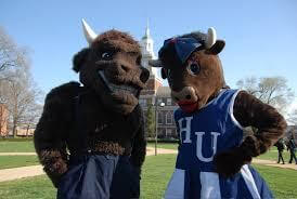 The Howard University mascots on The Yard.