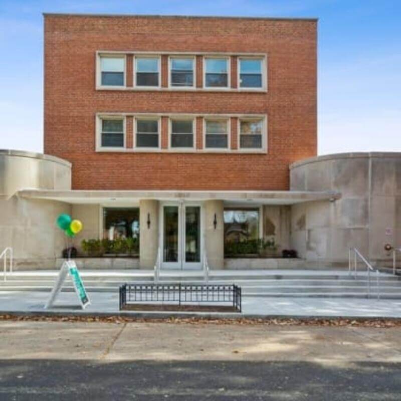 Slowe Hall front entrance