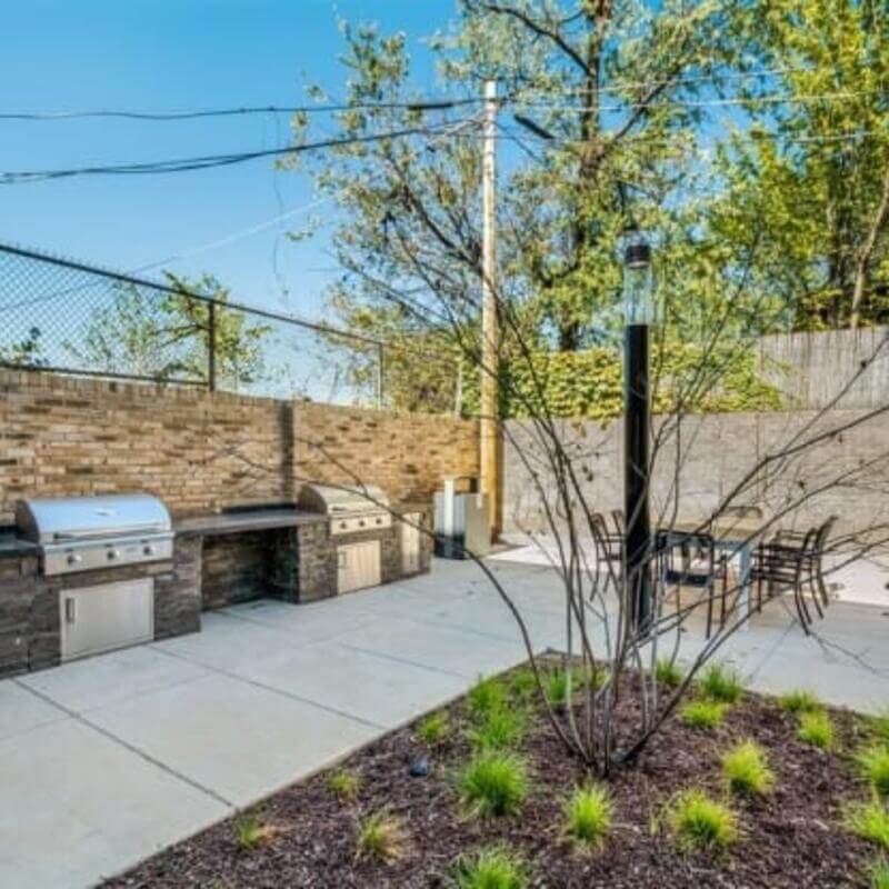 Outdoor patio and BBQ area