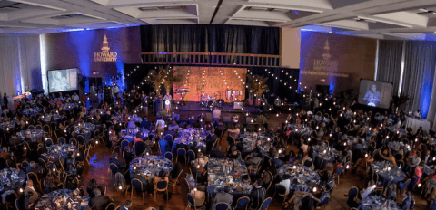 A photo of the Blackburn University Center Ballroom.