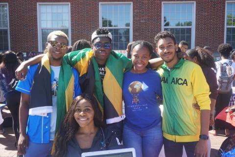 Students from the Jamaican student association.