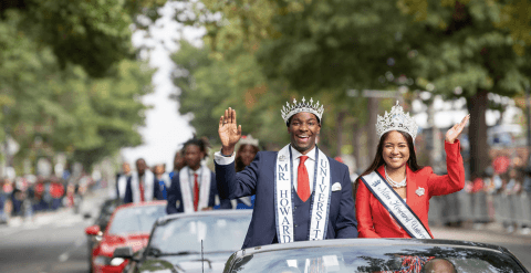 The Royal Court in the 2019 Homecoming Parade.