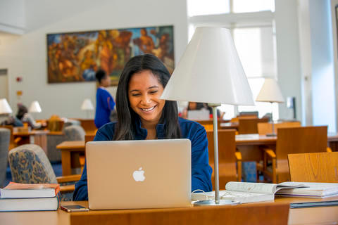 Student Using Computer