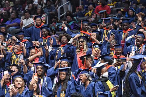 graduates in crowd